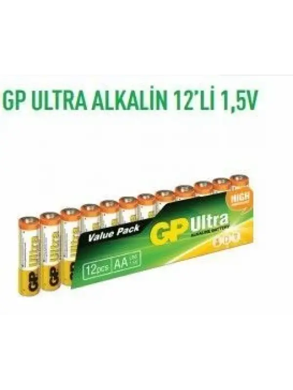 GP15AU-S12 ULTRA ALKALİN 12Lİ 1,5V KALEM PİL