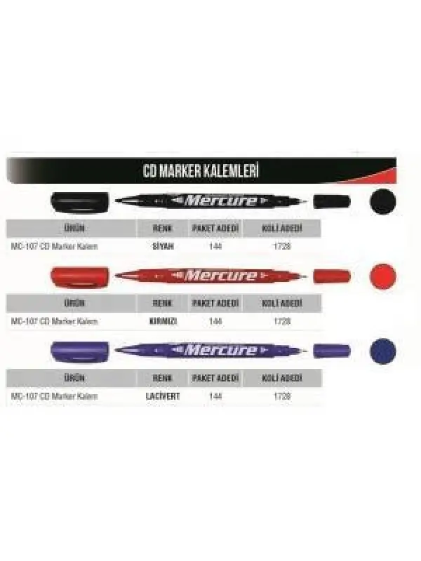MERCURE CD KALEMİ SİYAH