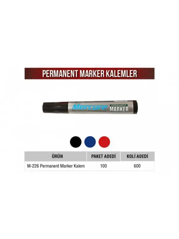 MERCURE PERMANENT MARKER MAVİ
