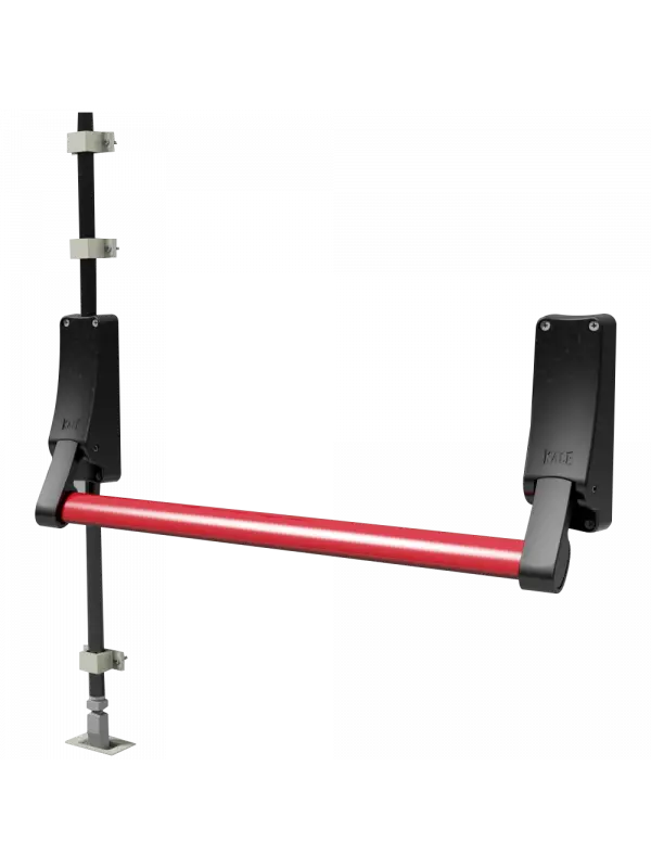 TEK KANAT DİK KİLİTLEMELİ PANİK BAR (BARELSİZ) (SİYAH GÖVDE-KIRMIZI BAR)