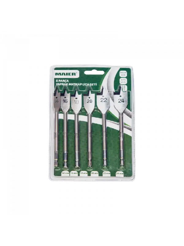 Hepsicinde 6 Parça Bit Saplı Yaprak Matkap Ucu Seti