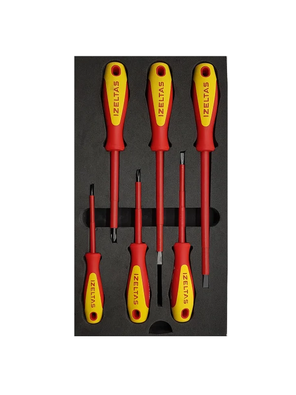 1000V ELEKTRİKÇİ İZOLE TORNAVİDA SET 6 PARÇA