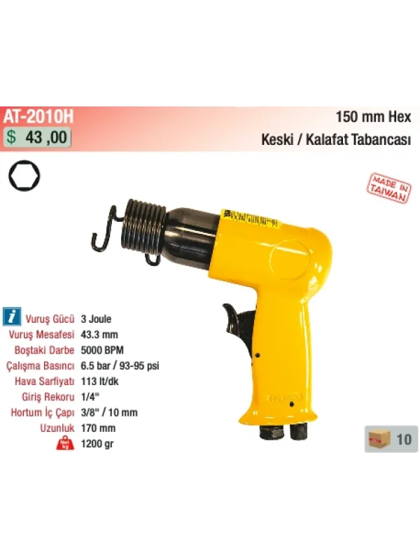 Hepsicinde 150 mm. Keski/Kalafat Tabancası HEX