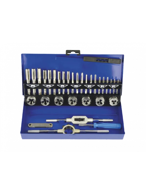 Hepsicinde 33 Parça M3-12 HSS Kılavuz Pafta Takımı (1 Adet)
