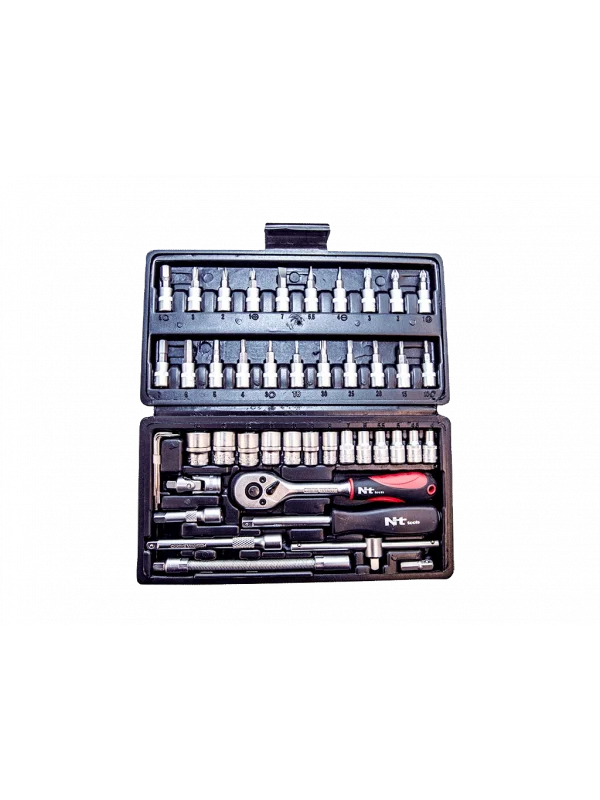 46 Parça 1/4 Altı Köşe CR-V Bits ve Lokma Seti