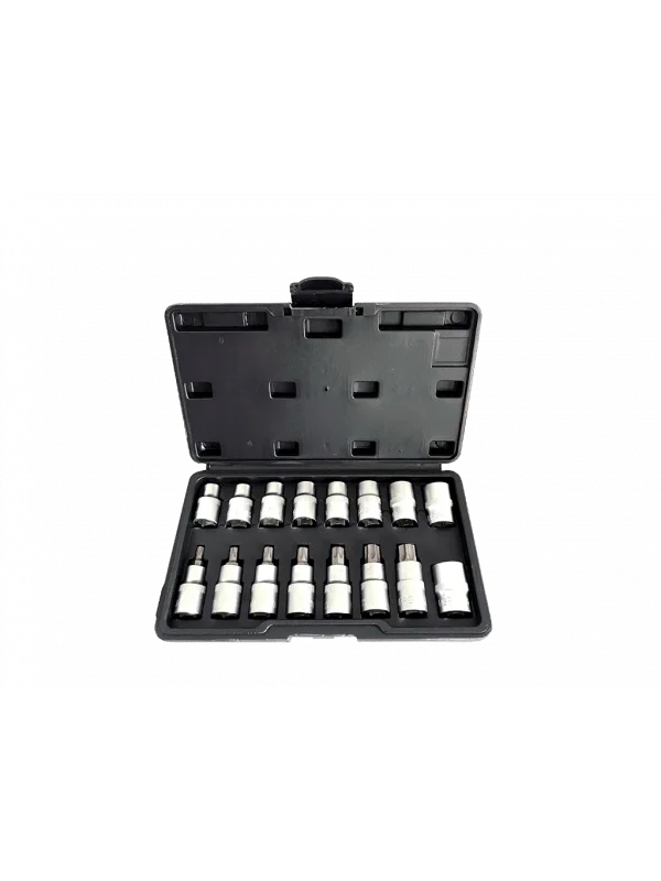16 Parça 1/2 CR-V Torx ve E Tipi Torx Lokma Seti