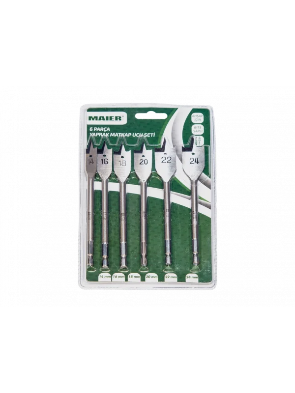 Hepsicinde 6 Parça Bit Saplı Yaprak Matkap Ucu Seti (2 Adet)