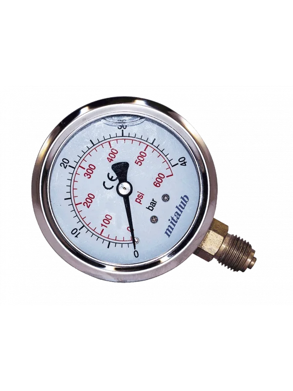 Hepsicinde 63 mm Gliserinli Alttan Çıkış Paslanmaz Manometre