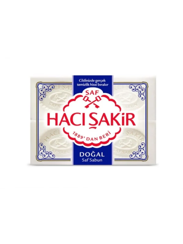 Hacı Şakir Doğal Beyaz Kalıp Sabun 4X150 G