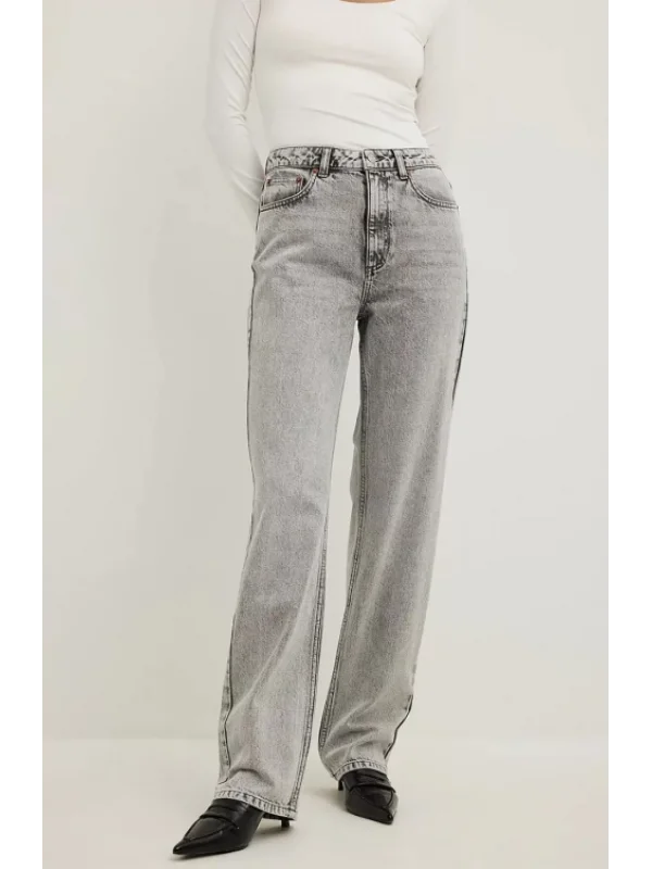 Gri Kadın Denim Pantolon