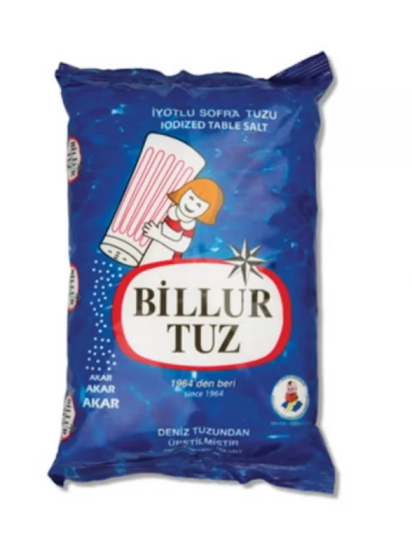 Billur Tuz Rafine İyotlu Sofra Tuzu 750 G