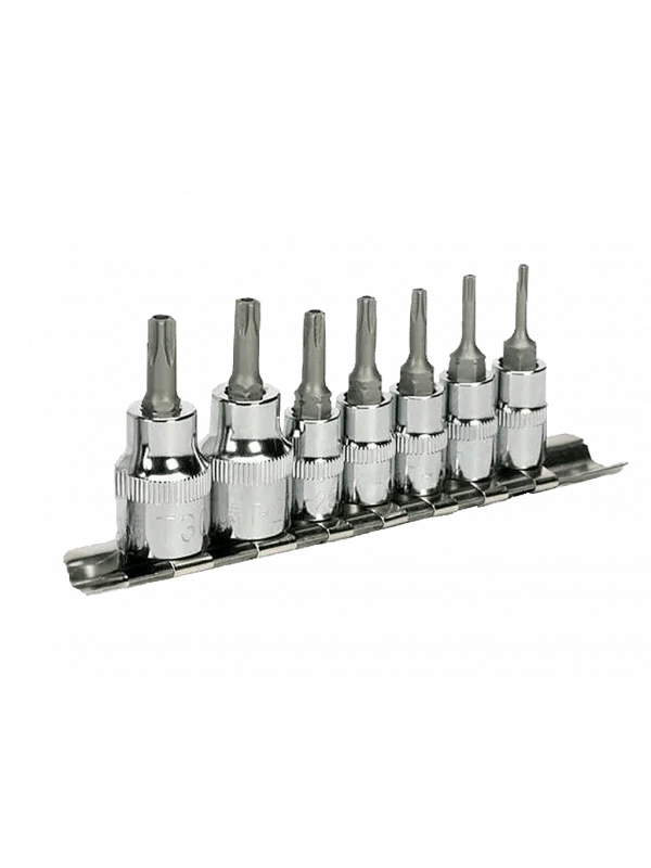 7 Parça 1/4 CR-V Star Delikli Torx Lokma Seti