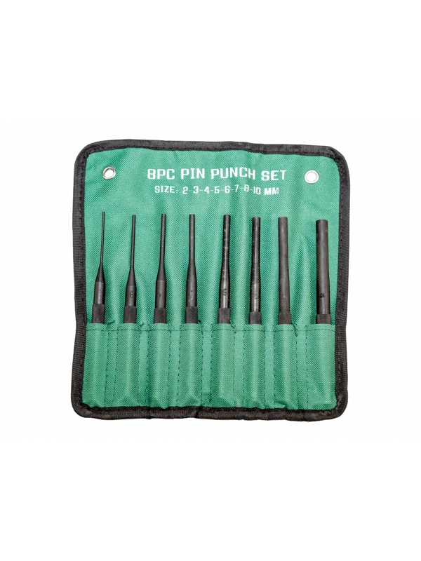 8 Parça Düz Pim Uzun Zımba Takımı