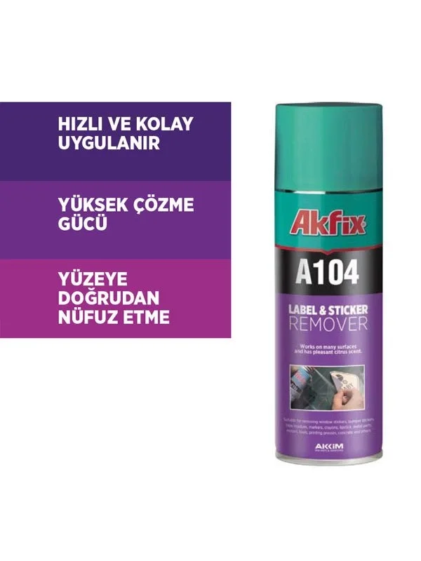 Akfix A104 Etiket Sökücü Sprey 200ml