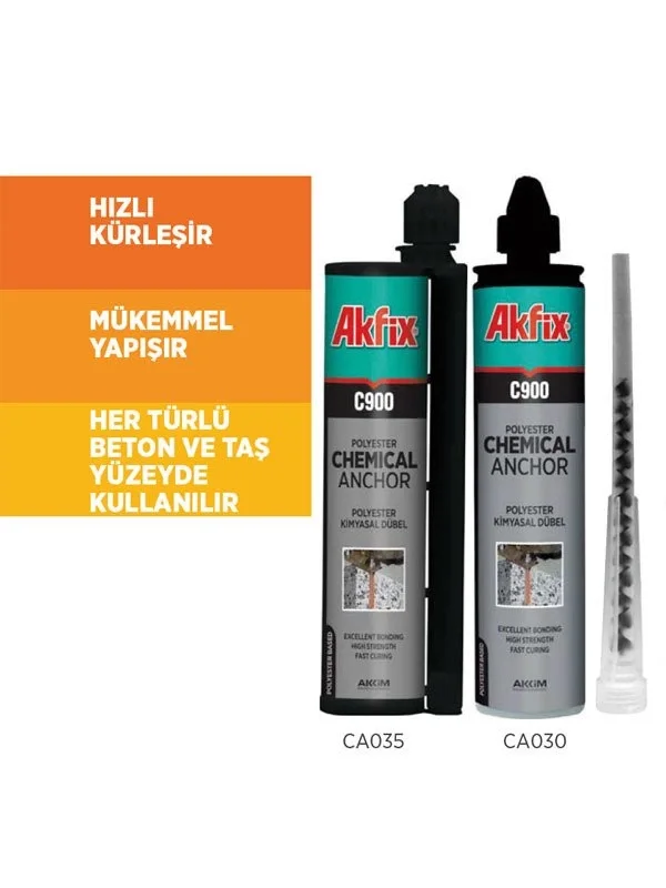Akfix C900 Kimyasal Dübel 345 ML