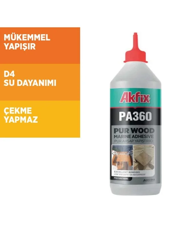 Akfix PA360 Poliüretan Ahşap Tutkalı 500 gr