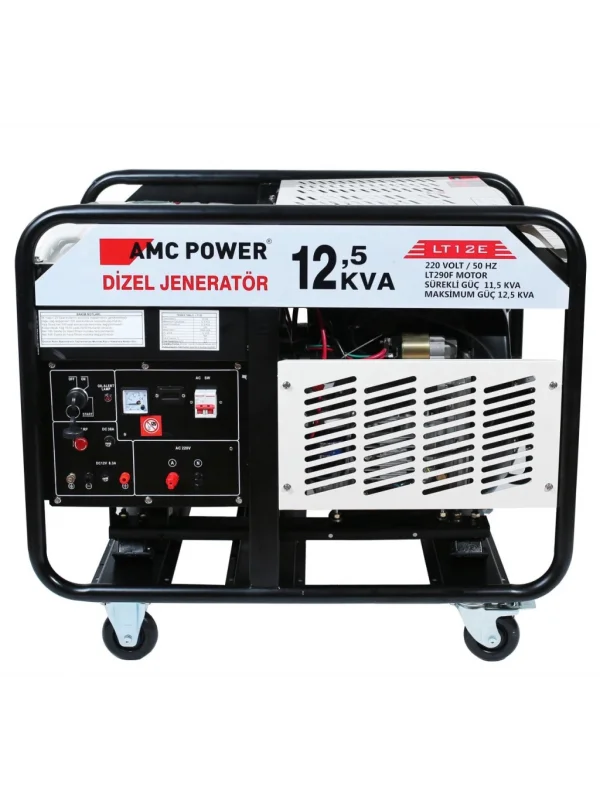 Güçlü ve Dayanıklı Amcpower 12,5 Kva Dizel Jeneratör 220 Volt