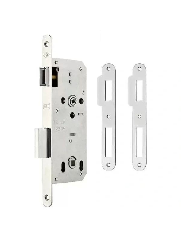 Banyo-WC Kilidi Rozet Delikli - OVAL NİKEL (23mm AYNALI)