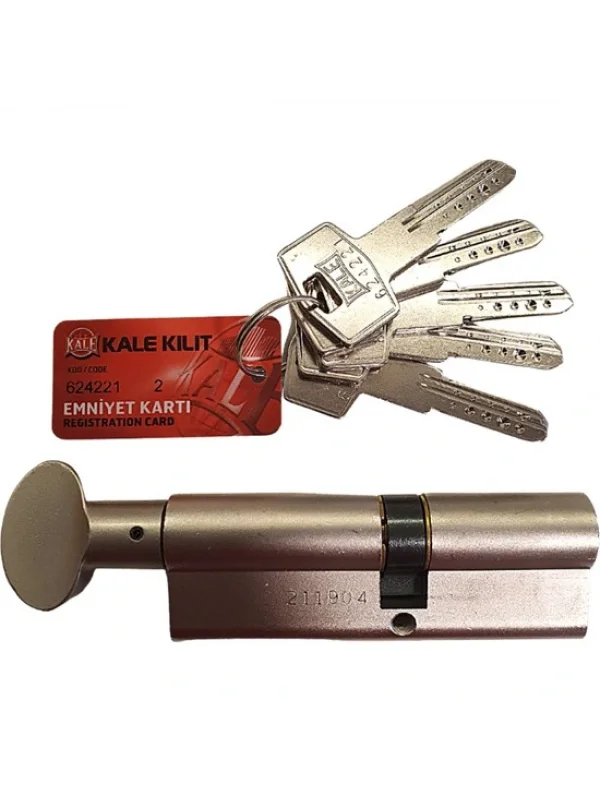 Bilyalı Mandallı Silindir Çelik Pimli BLİSTERLİ - NİKEL