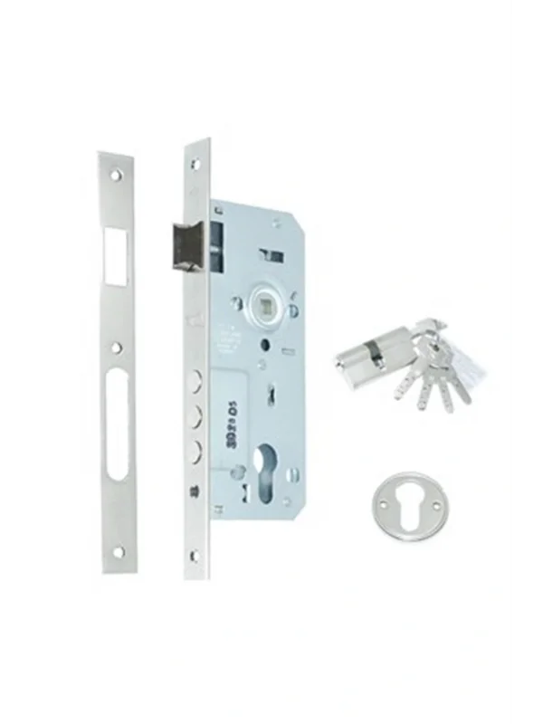 Bilyalı Silindirli Daire Kilidi Rozet Delikli 3 Milli (2000) - NİKEL