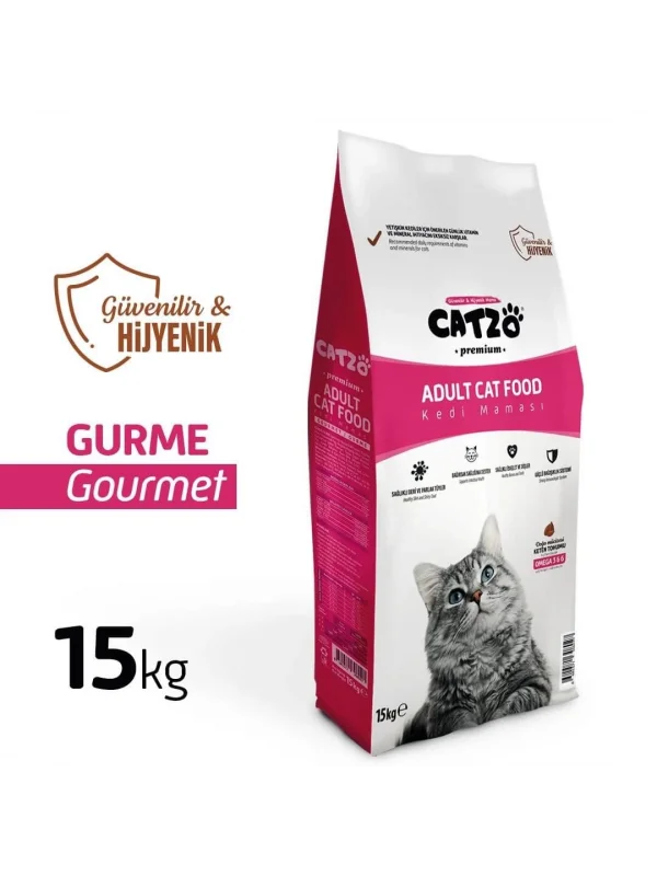 Catzo Premium Gurme Renkli 15 Kg. Kedi Maması