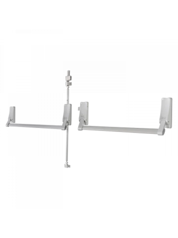 ÇİFT KANAT DİK KİLİTLEMELİ PANİK BAR (BARELSİZ) (GRİ GÖVDE-GRİ BAR)