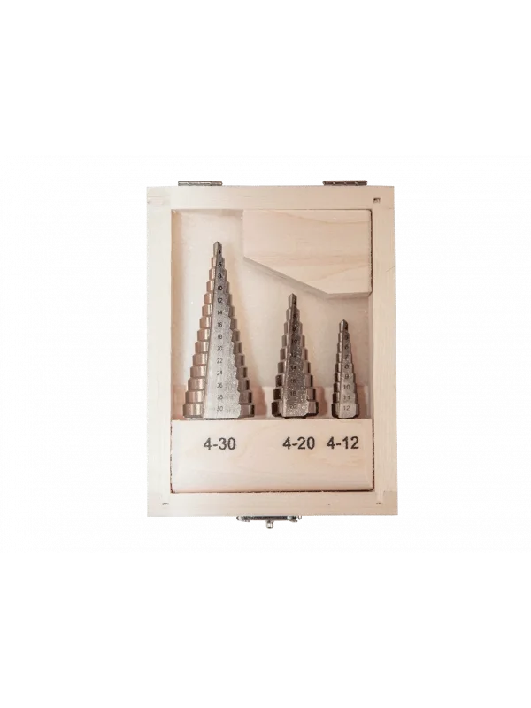 Profesyonel Kademeli Matkap Ucu Takımı - 3 Parça Set
