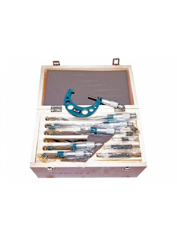 D&W 0-150 Mm. Arası 6 Parça Dış Çap Mikrometre Seti