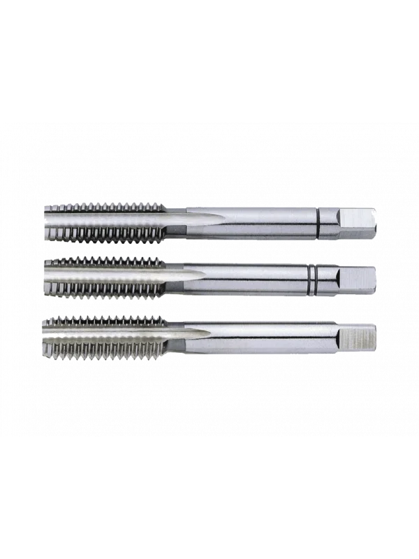 DIN352 - 3 Parçalı Takım - HSS Düz El Kılavuzu