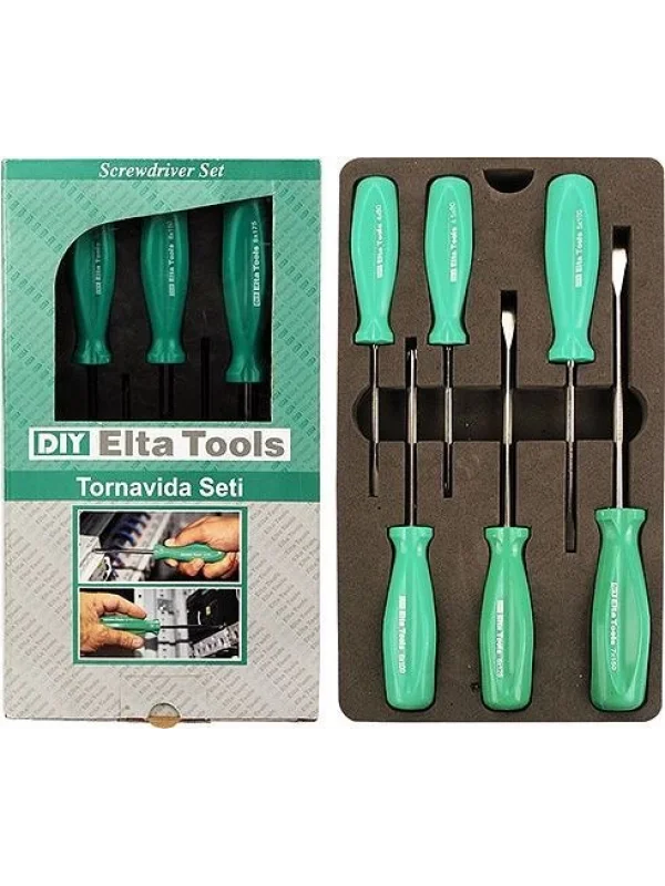 Elta 6 Parça Opak Tornavida Seti