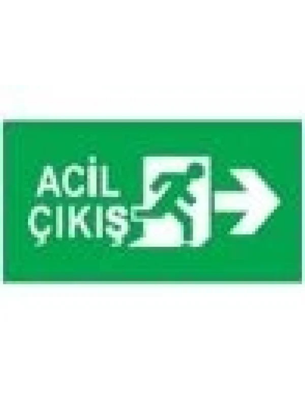 Exit Acil Durum Tabelası - S.No 7