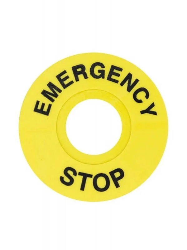 FD/60 - 60mm Acil Stop Etiketi - 100 Adet