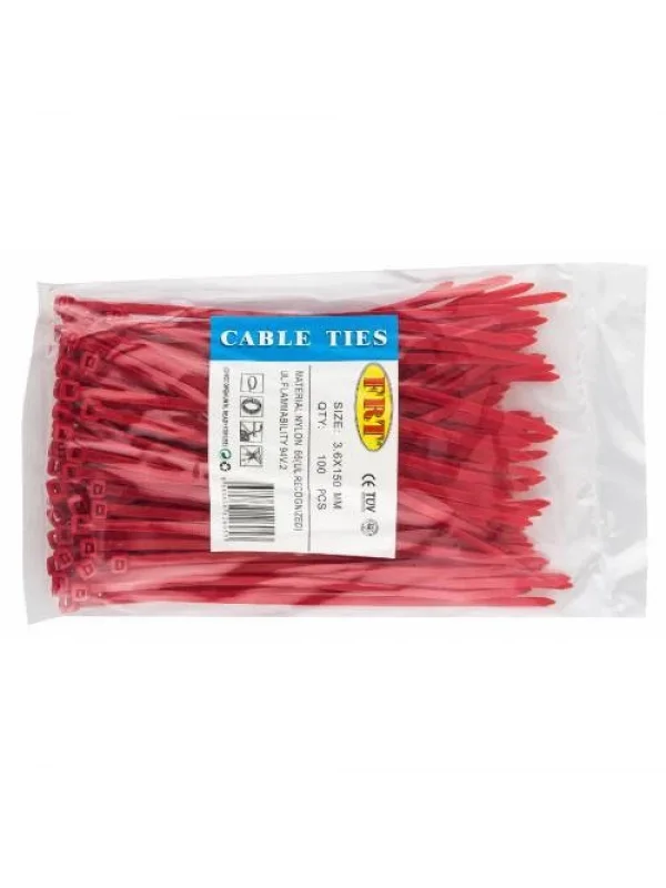 Frt Kablo Bağı Kırmızı 2,5x100