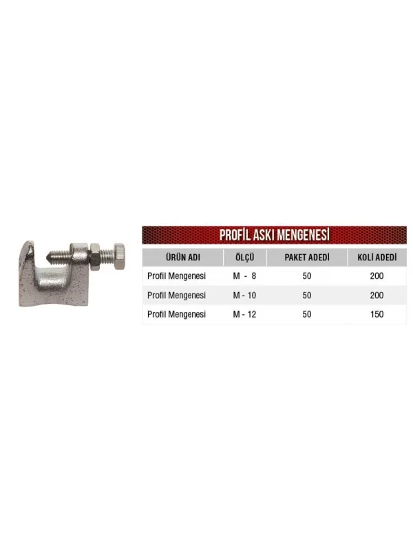 Frt Profil Mengenesi M- 8 Sivri Tip