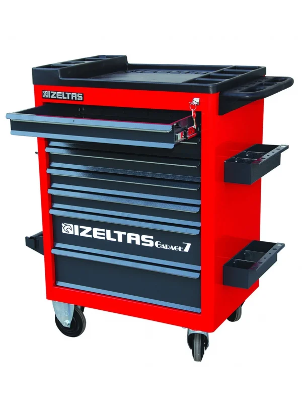 GARAGE MOBİL 8 ÇEKMECELİ TAKIM DOLABI MAVİ GÖVDE - GRİ ÇEKMECE