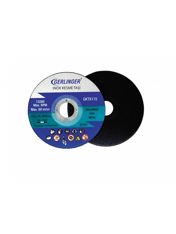 Gerlinger Inox Kesme Taşı 115x1.0x22.23 mm 10 Adet