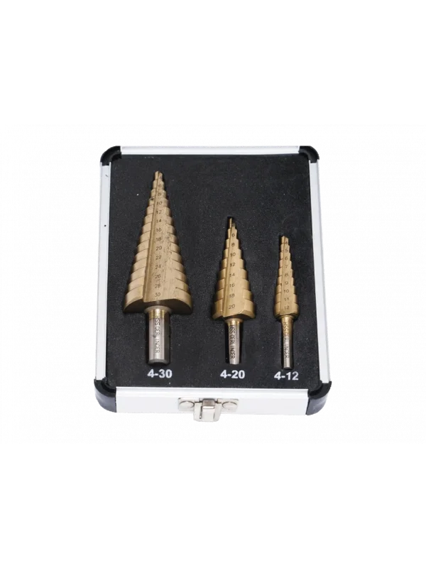 Gerlinger Titanyum Kapli Kademeli Matkap Ucu Takımı 3 Parça