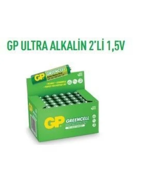 GP24G-2S2 GREENCELL 2*20Lİ ÇK 1,5V İNCE PİL