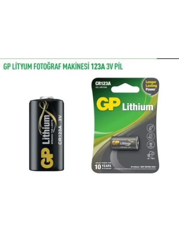 GPCR123A LİTYUM FOTO MAK 123A 3V PİL