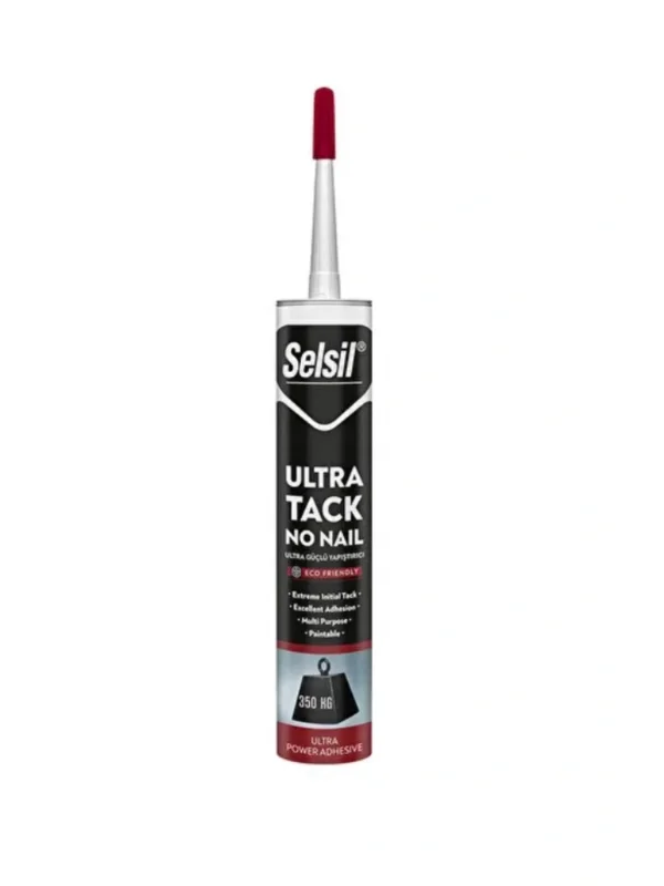 Selsil Ultra Tack Güçlü 350 kg Taşıyan Silikon Beyaz 290 Ml