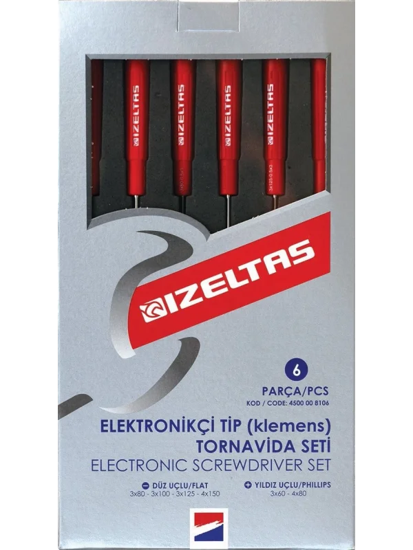 İzeltaş 6 Parça Klemens Tornavida Takımı