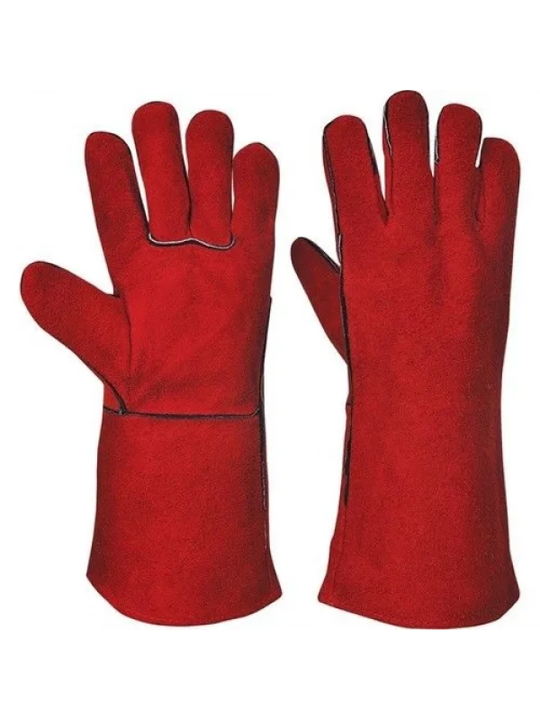 Kırmızı Kaynakçı Eldiveni