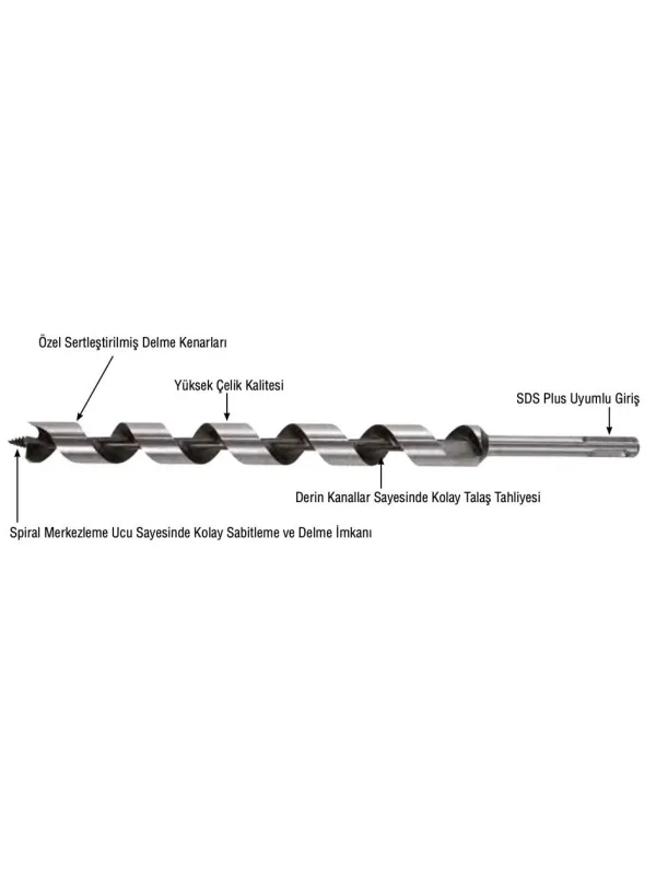 MERCURE AĞAÇ 20x300 SDS PLUS MATKAP UCU