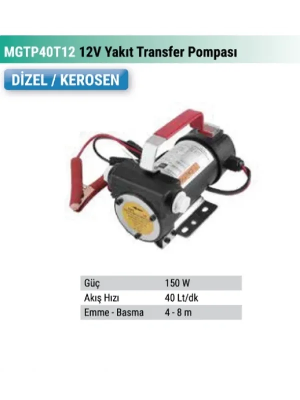 OMEGA TOOLS YAKIT TRANSFER POMPASI 12 V. 150W.
