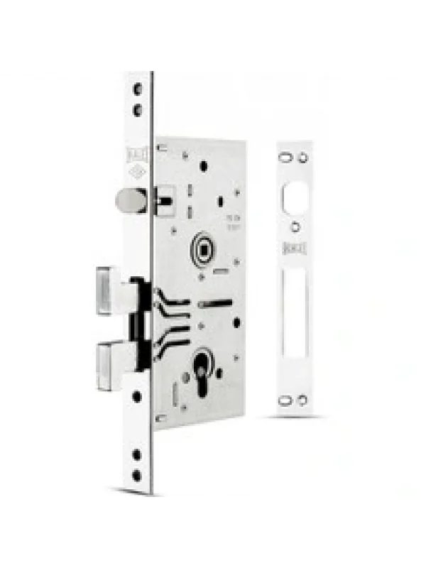 Plus Champion Çelik Kapı Emniyet Kilidi - KROM (GM Nikel Silindirli)