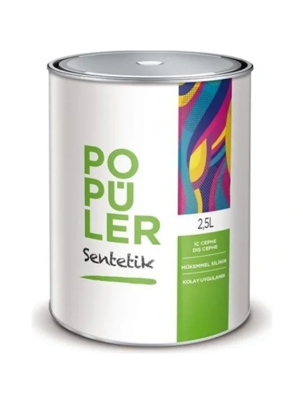 Popüler Sentetik Yağlı Boya 0,55 Litre (0,75 kg)