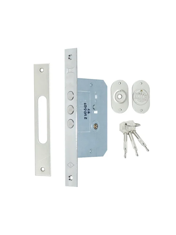 Prazis Silindirli Emniyet Kilidi 3 Turlu (3 Anahtarlı) - NİKEL