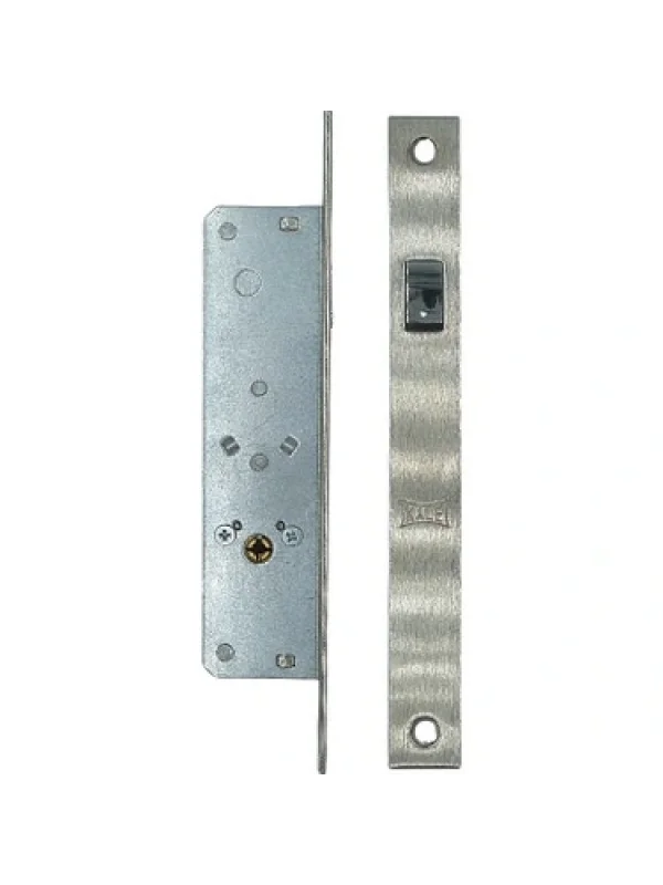 Prazis Silindirli Sürme Kapı Kilidi Dar Tip BLİSTERLİ - NİKEL