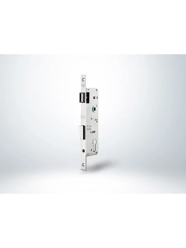 PVC Doğrama için Silindirli Kapı Kilidi - KROM (Kol ekseni G2 mm)