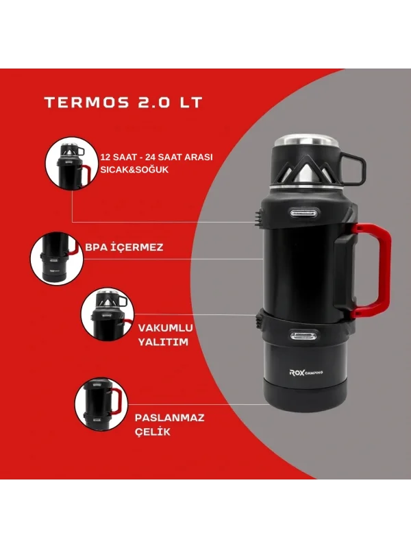 ROX CAMPING 2 LT KAMP TERMOS
